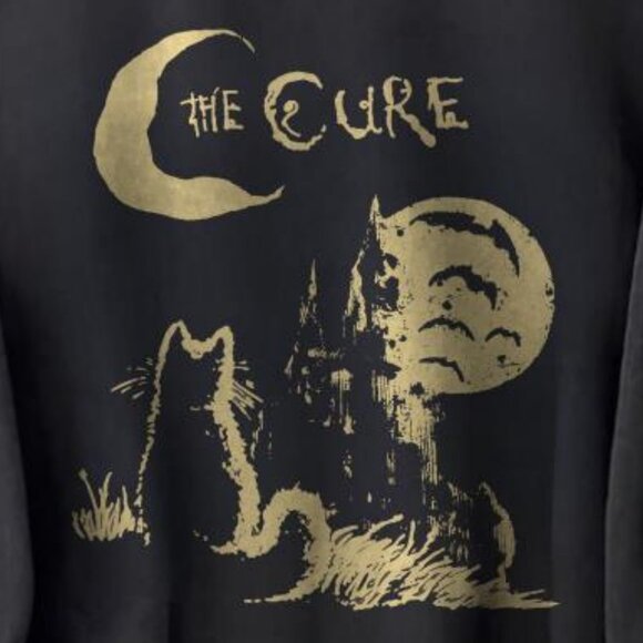 Vintage 90s The Cure Cat Alt Indie Rock Music Sweatshirt The Cure Cat unisex tee - Picture 3 of 4